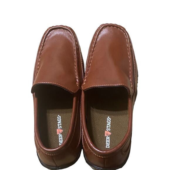 Deer Stags Driving Loafers Synthetic Leather Brown Size 7M - Picture 7 of 10